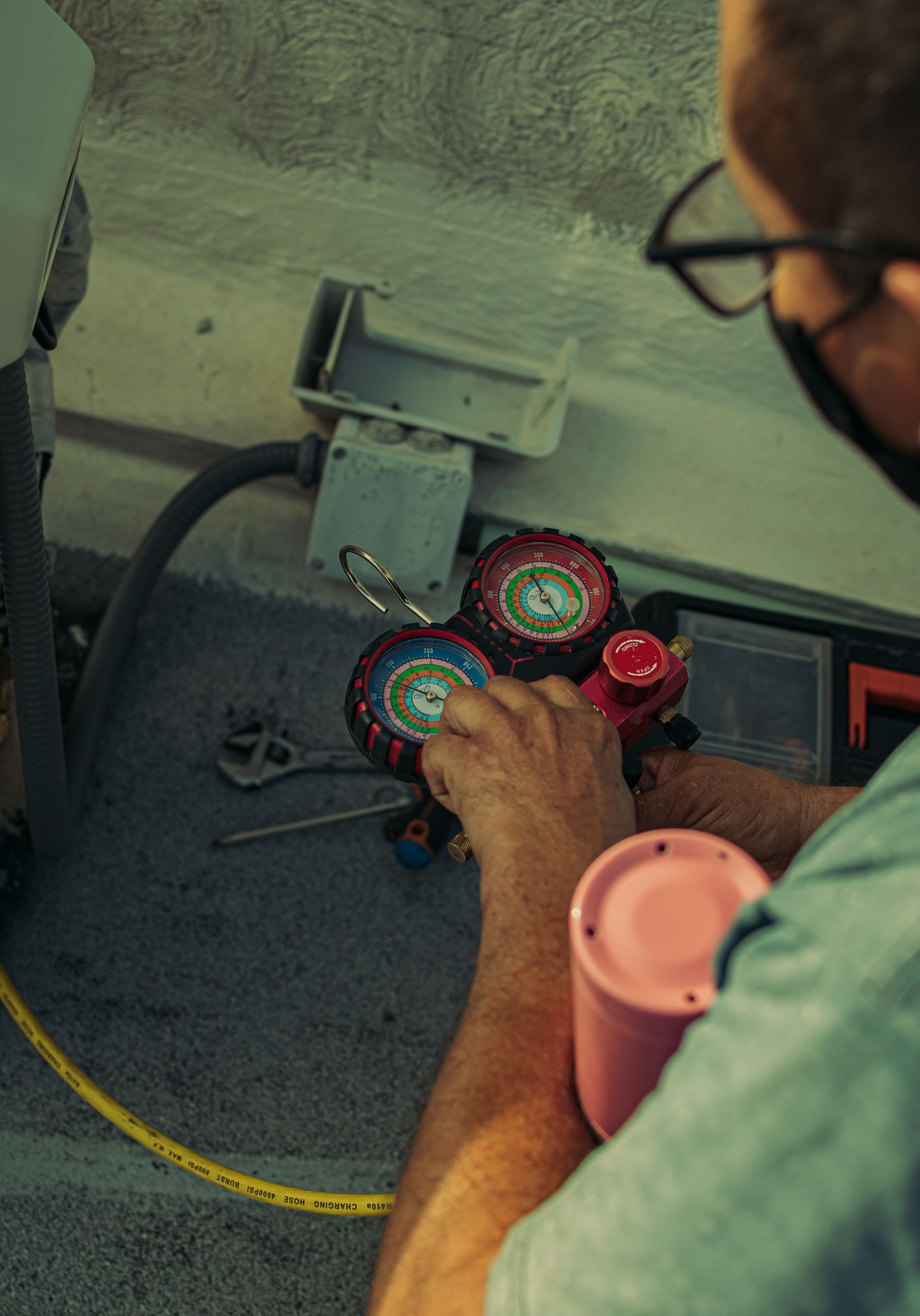 A HouseCareIndia technician at work in a customer's home